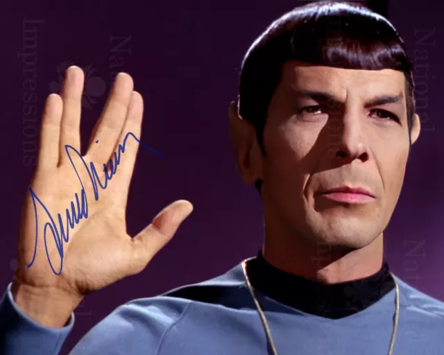 Spock Leonard Nimoy Star Trek Autographed REPRINT 8x10 Photo Buy 1 Get One Free
