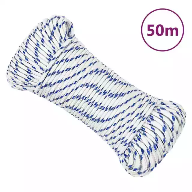 Corde de bateau Blanc 4 mm 50 m PolypropylÃ¨ne