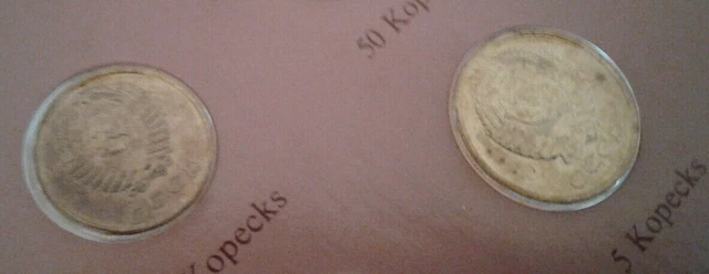Coin Sets of All Nations USSR Russia UNC 1 Ruble 2,3,5,10,15,20,50 Kopecks 1979 3