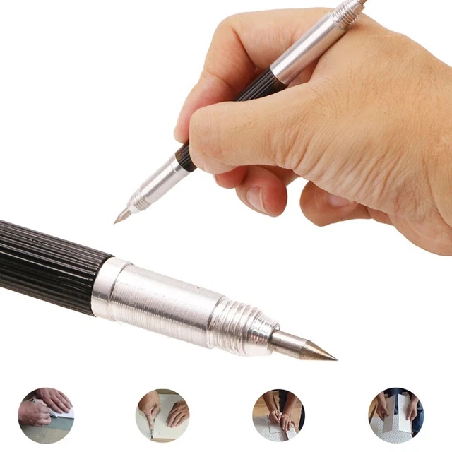 Scribing Pen Tungsten Carbide Point Tip Engineers Detail Scriber Craft Tool
