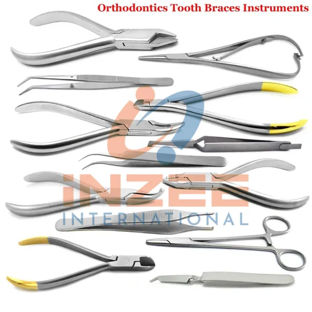 Orthodontic Braces Wire Cutters  Needle Holder Bracket Remover Set  Inzee Int