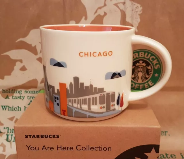 Starbucks Coffee Mug/Becher CHICAGO, You Are Here, NEU i.OVP Geschenk-Box!!