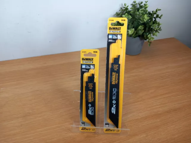 DeWalt EXTREME DT2407L 152mm & DT2408L 203mm BiM Metal Reciprocating Saw Blades