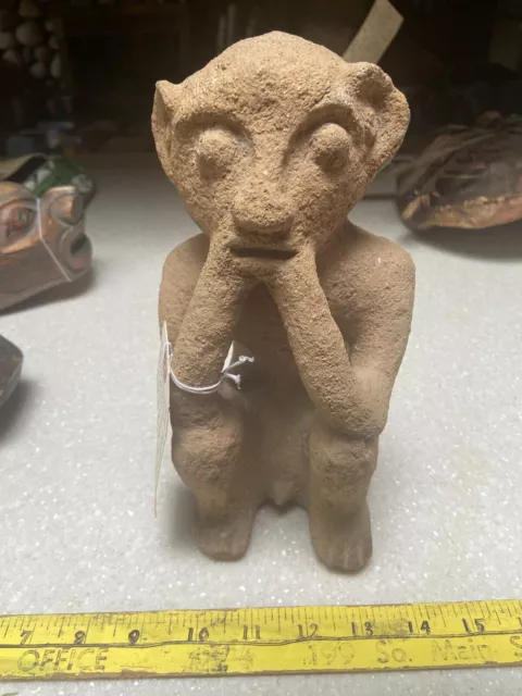 Authentic Pre-Columbian Carved Stone Monkey