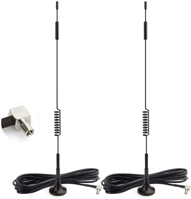 Bingfu 4G LTE Antenna TS9 Aerial 7dBi Magnetic Base External Network Antenna (2-