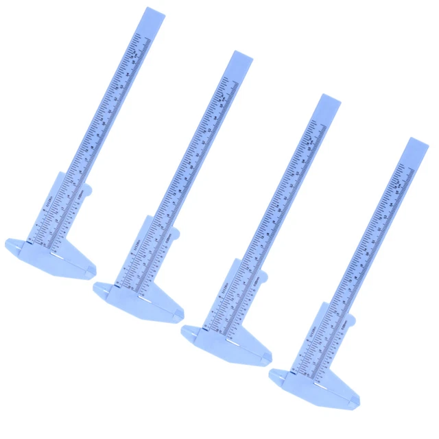 4 Pcs Mini Measure Tool Dial Vernier Caliper Dial Calipers Vernier Ruler