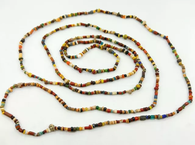 Ancient Jewelry Trade Antiquities Greek Roman Glass Agate Faience Old Shell Bead