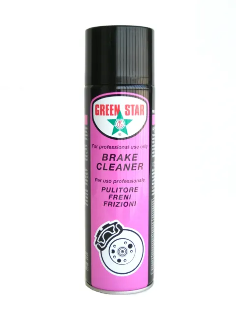 Green Star Brake Cleaner Pulitore Sgrassatore 500mL Pinze Freno Frizioni Tamburi