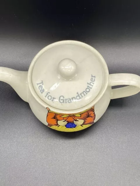 Retro Tea For Grandmother Small Collectable Teapot 3
