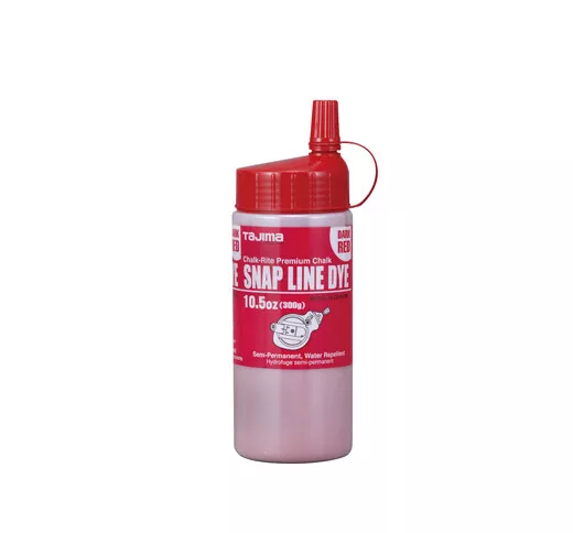 Tajima PLC3-DR300 Snap Line Dye, Permanent Marking Chalk, Dark Red, 10.5 oz.