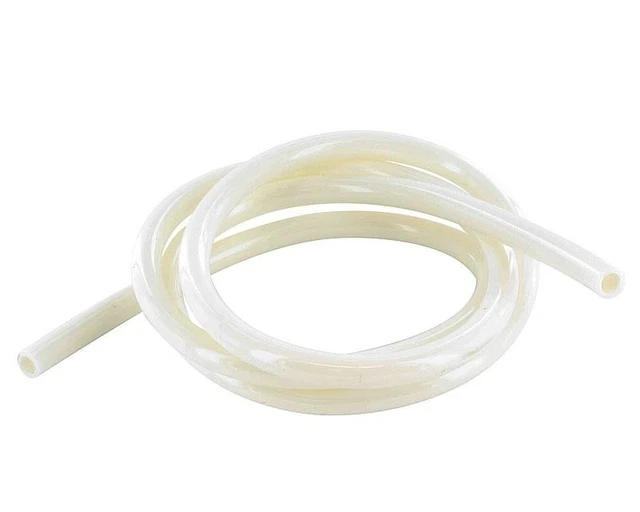 Tuyau de carburant coloré 1 mètre diamètre 5 mm blanc