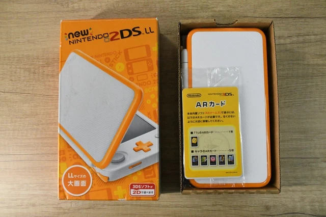 RANK A Nintendo New 2DS XL White Orange Console With BOX Japan ver Z2740