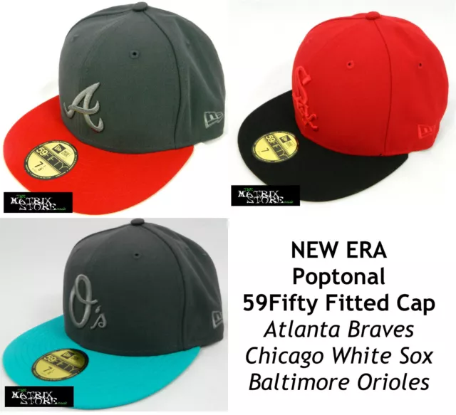 New Era Pop Tonal Mlb 59Fifty Fitted Cap - Braves/Orioles/White Sox