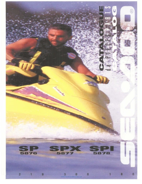 SEA-DOO PARTS MANUAL Book 1996 SP, SPX & SPI $17.50 - PicClick