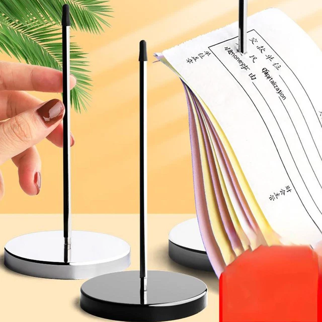 2pc Desk Receipt Holder Bill Fork Restaurant Ticket Stabber Check Spindle Holder