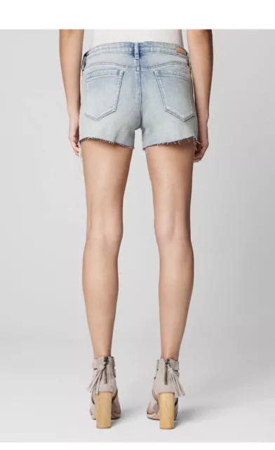 NWT BLANKNYC Womens Luxury Clothing High Rise Distressed Denim Shorts Size 31 2
