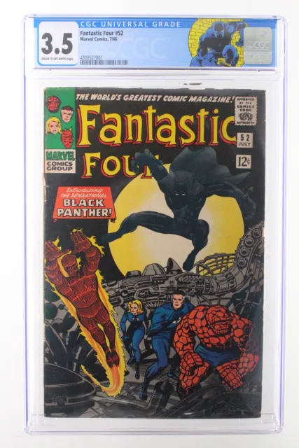 Fantastic Four #52 - Marvel Comics 1966 CGC 3.5 1st appearance of the Black Pant