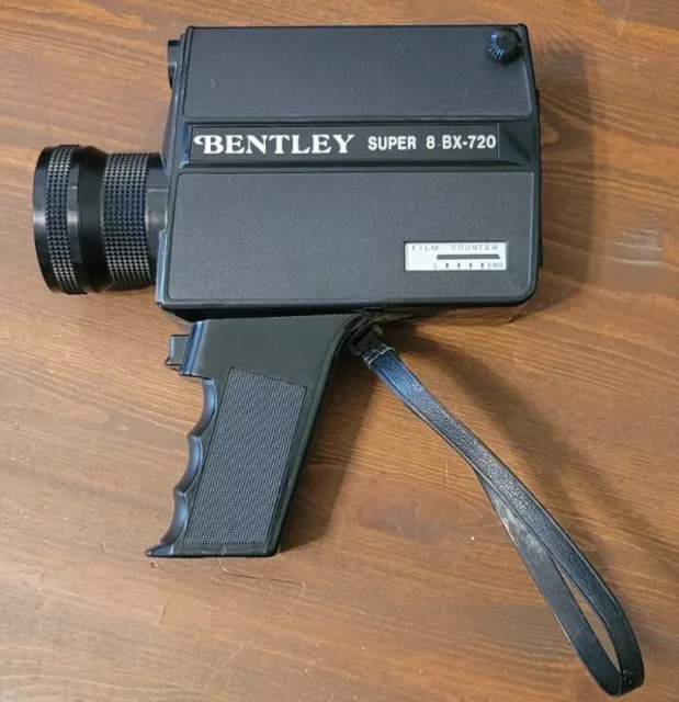 Vintage Bentley BX-720 Super 8 Movie Camera Black Handheld -untested