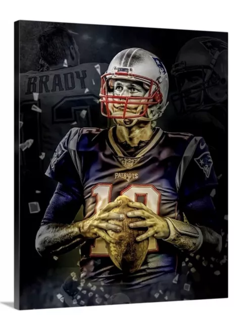 Tom Brady New England Patriots Canvas 16x20 Football Quarterback Goat Farewell
