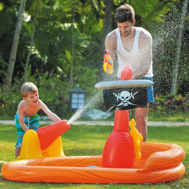 Jilong Inflatable Pirate Ship Boat Pool & Play Centre Outdoor Summer Ages 2-6 2