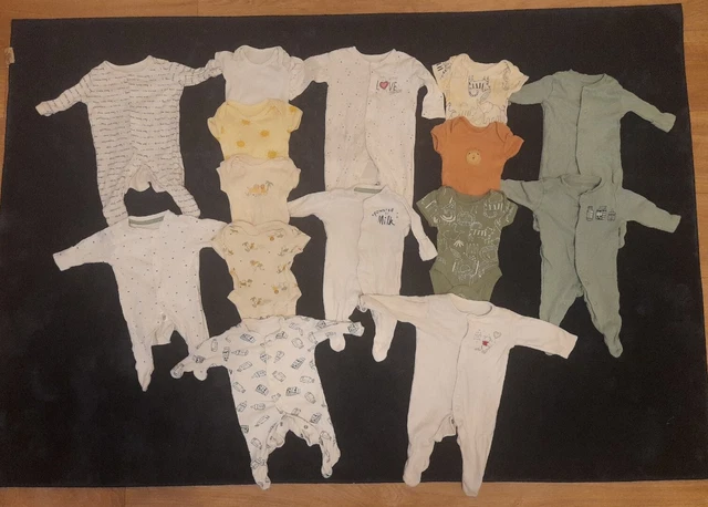 Baby boys Clothes Tiny Baby Bundle 5lb sleepsuits vests bodysuits