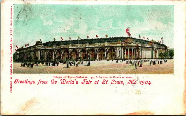 Greetings From Worlds Fair at St Louis Missouri MO 1904 UDB Postcard
