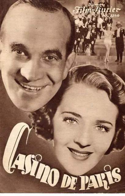 IFK 1.280 - CASINO DE PARIS - Al Jolson, Ruby Keeler 1935 RARE