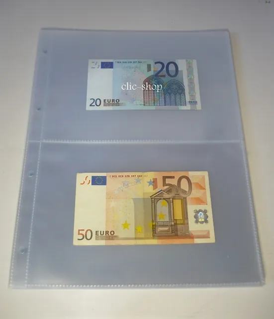 10 Fogli Nel Formato A4 Con 2 Scomparti Per Banconote