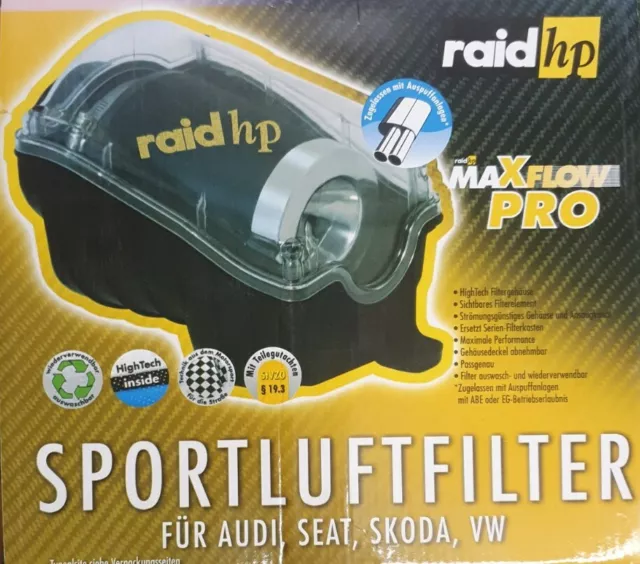 RAID HP PRO SPORTLUFTFILTER-KIT+TÜV VW GOLF 5 1K 1.4tsi 90kw 122ps