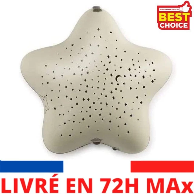 Veilleuse Musicale et Lumineuse - Enfant et Bébé - Projecteur d'Etoiles - Nomade