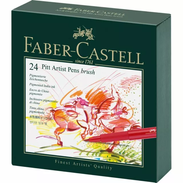 Faber Castell Tuschestift PITT artist pen brush Artelierbox 12 24 48
