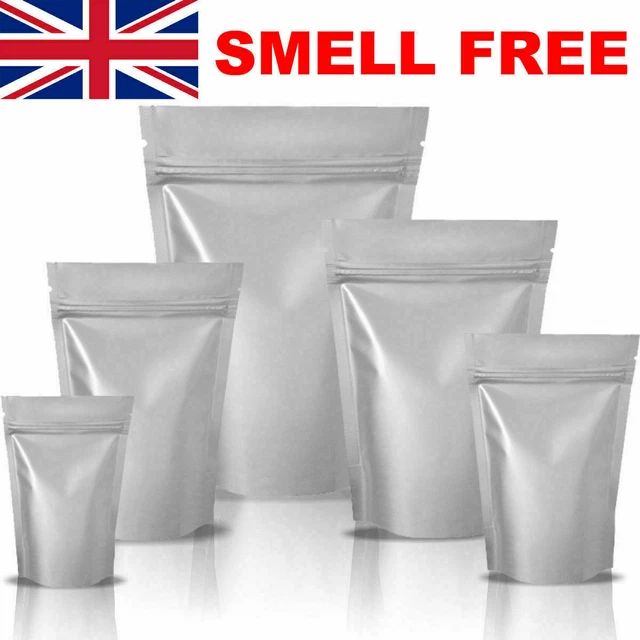 ZIP GRIP ALUMINIUM Bags Doypack Heat Seal Sachets Foilfood Grade New