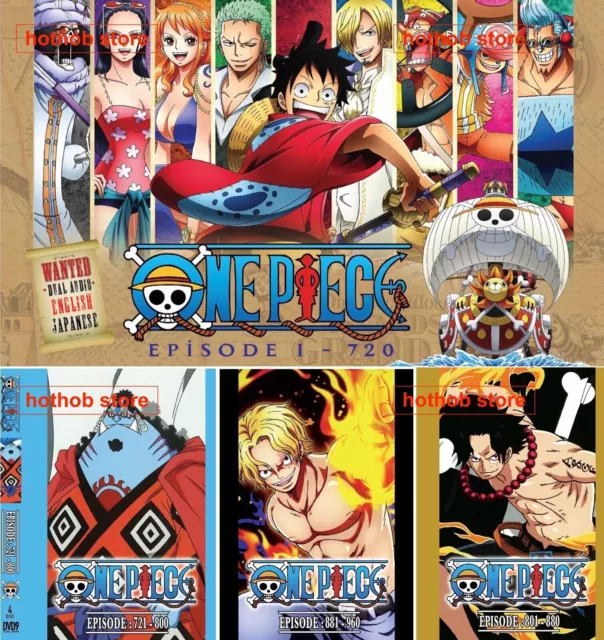 One Piece Vol.1-330 (Collection Box 1) Japanese Anime DVD English Dubbed  Audio