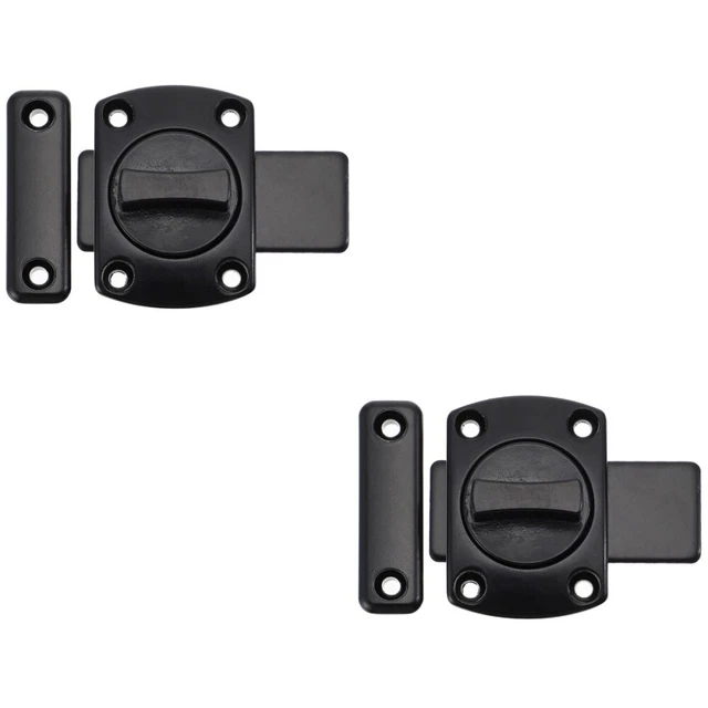 2 PCS Latches Zinc Alloy Locks Door French Sliding Barrel Bolt
