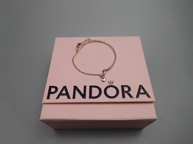 AUTHENTIC PANDORA SILVER Brilliant Bow Bracelet Adjustable Mark S925 ALE 2 25.00 PicClick UK