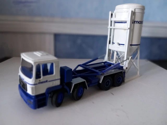 Camion Conrad MAN Porte-Silo 1/50 - Métal - Occasion - Modélisme