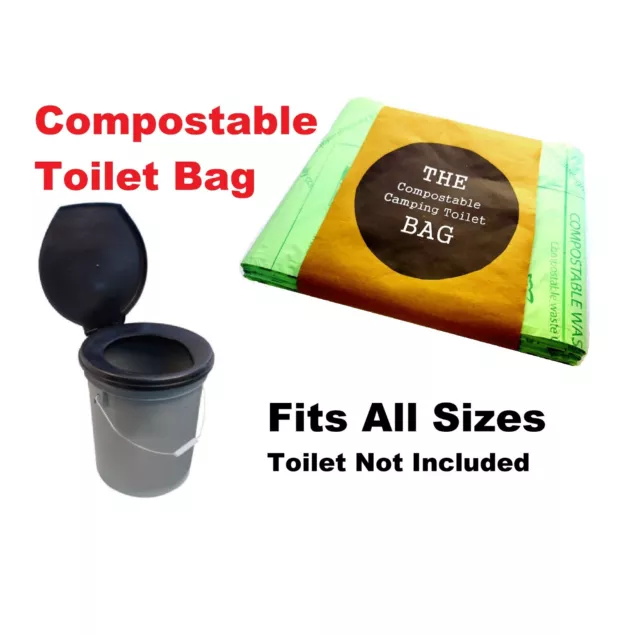 Portable Camping Caravan Biodegradable Toilet Bags for The Big Loo / Need A Loo