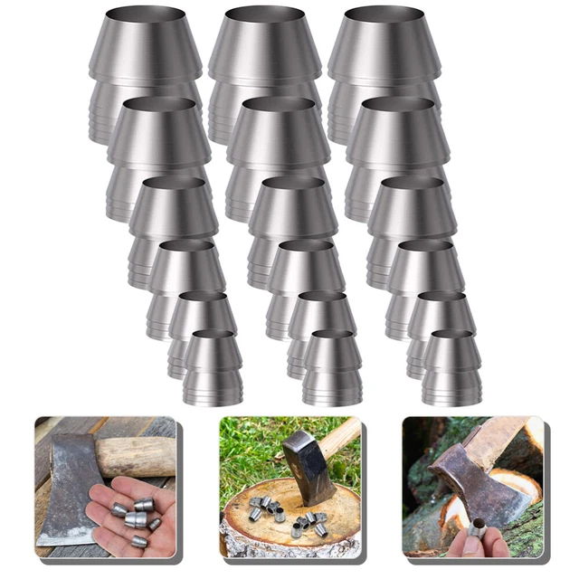 Lot De 20 Cales En Acier Ondulé Pour Manche D'Outils (Marteau, Hache...) - Acier Carbone - Anti-Desserrement
