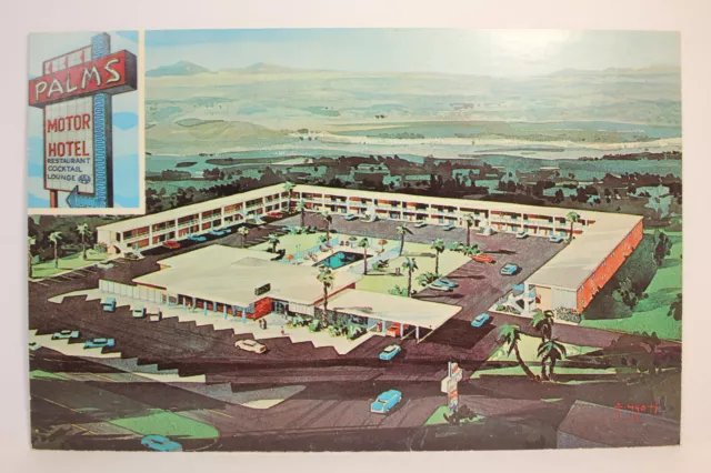 Postcard Palms Motor Hotel Las Cruces NM
