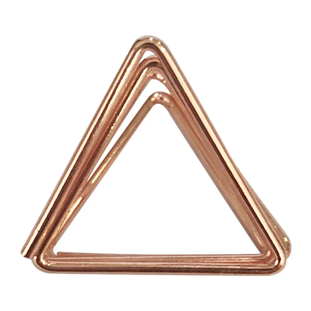 10x Geometric Business Name Card Holder Display Desktop Stand (Rose Gold)
