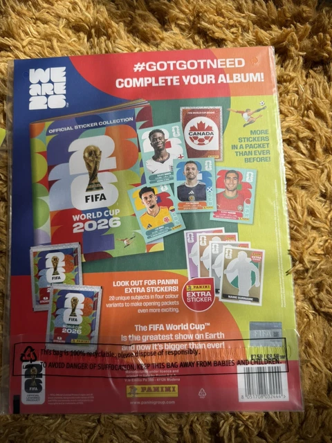PANINI FIFA WORLD Cup 2026 Official Stickers Collection Multipacks X 4 panini-fifa-world-cup-2026-official-stickers-collection-multipacks-x-4