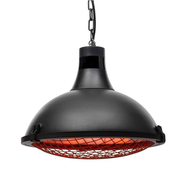 Heizstrahler 2100W Infrarot Decken Terrassen Heizer Garten Wärmestrahler schwarz