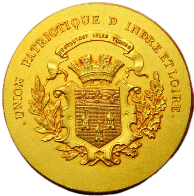 Médaille Union Patriotique D'Indre Et Loire - Oscar Roty, 41 Mm (XXème)