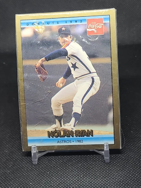 1992 Donruss Coca-Cola Coke NOLAN RYAN Astros 1982 #16 HOF - Sealed (5)