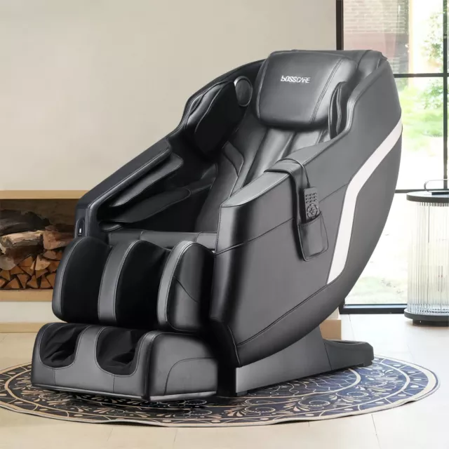 Electric Heated Full Body Massage Chair Shiatsu Zero Gravity Foot Roller Speaker