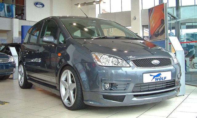 Ford C-max mk1 2003-2010 Mirino antipioggia specchio ad ala deflettore sopracciglia affumicate