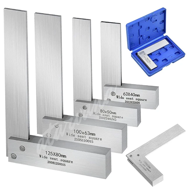 Machinist Square Set 2, 3, 4, 5 Inch, Mechanical Steel High Precision Square