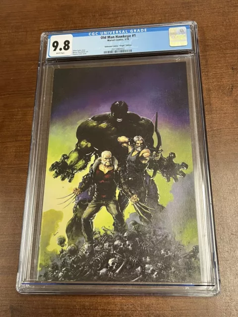 Old Man Hawkeye 1 CGC 9.8 Clayton Crain Unknown Exclusive Virgin Hulk Variant