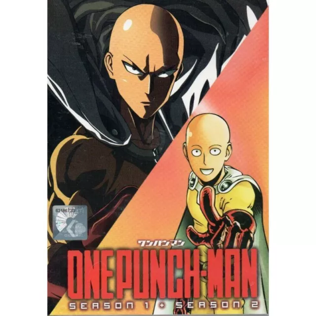 One Punch Man Dublado E Legendado 1ª E 2ª Temporadas Em Dvd