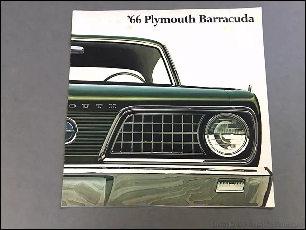 1966 Plymouth Barracuda Vintage Car Sales Brochure Catalog